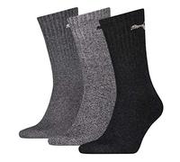 PUMA 6 pares de calcetines deportivos unisex con suela de rizo (39-42, antracita/gris), gris, größe 39-42