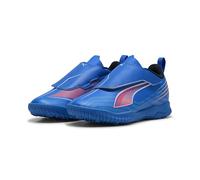 PUMA 6 Play V TT JR, Soccer Shoe, Ultra Blue White-Glowing Red, 21 EU