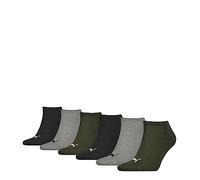 PUMA Sneaker, Verde (Green Combo), 47-49 (Pack de 6) Unisex Adulto