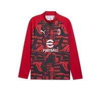 PUMA AC Milan Warm Up Pre Match Half Zip Sweatshirt XL