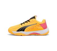 PUMA Accelerate Jr, Handball Shoe, Sun Stream-Sunset Glow Black, 35.5 EU
