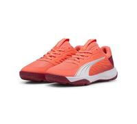PUMA Accelerate JR, Zapatilla de Balonmano, Glowing Red White-Dark Crimson Black, 37.5 EU