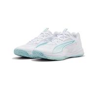 PUMA Accelerate Pro 4 W+ Game ON - Tenis de Corte de Interior para Mujer, Color Blanco-mar báltico Azul-Agua Fresca, Talla 8.5 de Reino Unido, Puma Blanco Mar Báltico Azul Agua Fresca, 42.5 EU