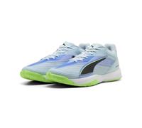 Puma Accelerate Turbo 5 - Zapatillas Deportivas Unisex para Interiores, Color Verde y Negro y Verde Agua, Talla 40