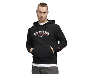 Puma ACM FtblCulture HD 784720 AC Milan - Sudadera de Manga Larga con Capucha para Hombre