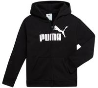 PUMA Active Girls - Sudadera con capucha y cremallera para niñas, ligera, suave, de forro polar, para niñas y jóvenes (7-16), Negro Puma, 7