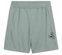 PUMA Active Sports Graphic Poly Shorts B, Pantalones Cortos de Punto Niños, Green Moon,