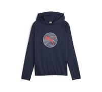 PUMA - Active Sports Poly Hoodie B, Sudor Unisexo, Club Navy,