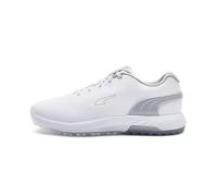 PUMA Alphacat Nitro, Zapatos de Golf Hombre, White Flat Light Gray Silver, 42 EU