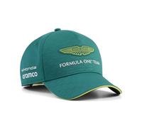 PUMA Aston Martin F1 2026 Gorra del Equipo | Visera curva, cierre ajustable, diseño del equipo, ideal para carrera y tiempo libre, Producto oficial con licencia
