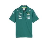 PUMA Aston Martin F1 2026 Polo del Equipo para niños - Verde | Como se ve llevado por el equipo y los pilotos, Todos los últimos logotipos de equipos y socios, Corte regular unisex
