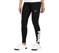 PUMA Athletic Logo Tights Leggings, Negro Black, S para Mujer