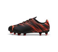 Puma - ATTACANTO FG/AG JR, Zapatillas de fútbol Unisexo, Puma Black-Glowing Red,