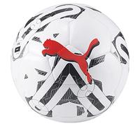 PUMA Balones de fútbol PUMA Orbita 4 HYB FIFA Basic 5 para hombre, color blanco, negro y rojo