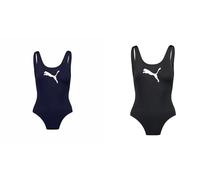 PUMA Bañador de una Pieza Azul M + Swimsuit Negro M