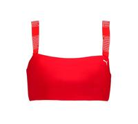 PUMA Top de bikini bandeau para mujer rojo | M