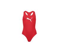 PUMA Racerback Swimsuit Traje de baño, Rojo (Red), 140 Niñas