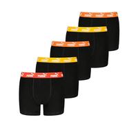 Puma Basic Boxer (Pack de 5) Niño, Rojo/Negro, 170/176 cm