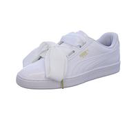 PUMA Basket Heart Patent Wn's, Zapatillas de Deporte, Mujer, Puma White-Puma White, 38.5 EU