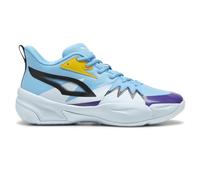 PUMA Basketball Shoes, Genetics-Tenis de Baloncesto para Hombre, Luminoso, Azul Helado, Talla 9, Luminous Blue Icy Blue, 42 EU