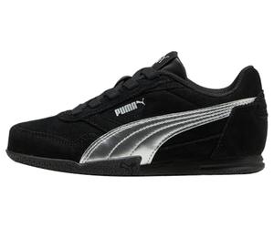 PUMA Bella Donna SD Metallic AC PS - Zapatillas Deportivas, Color Negro y Plateado, Talla 2.5 UK Niño, Puma Negro Puma Plata, 2.5 UK Child