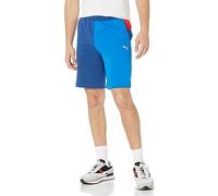 PUMA BMW M Motorsport Essentials - Pantalones cortos de forro polar para hombre, estilo casual, con cordón, color azul