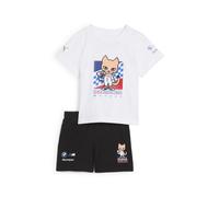 PUMA BMW M Motorsport Short Sleeves Set Toddler, Ropa, Blanco, 6-9M 6-9M