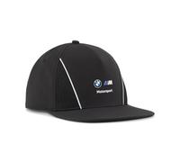 PUMA BMW MMS Flat Brim Cap, Gorras de ala Plana Unisex Adulto, PUMA Black,