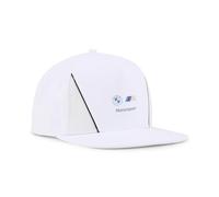 PUMA BMW MMS Flat Brim Cap, Gorras de ala Plana Unisex Adulto, PUMA White,