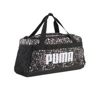 PUMA Bolsa de Deporte Bolso de Hombro Challenger AOP Sports Bag Mouse Gray-Buttercream-Leopard AOP Negro