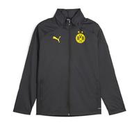 PUMA Borussia Dortmund All Weater Chubasquero, negro y amarillo, S