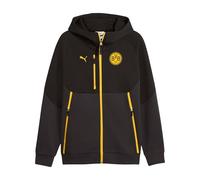 PUMA Borussia Dortmund Fz - Sudadera con capucha para hombre, color negro, 2XL