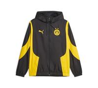PUMA Borussia Dortmund Prematch Chaqueta de entrenamiento para hombre, negro/amarillo neón, talla XS, Negro