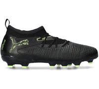 Puma - Bota de fútbol Future 8 Match FG/AG Niño, Unisex, Black-Fizzy Light-Green Terrain, 3.5 UK