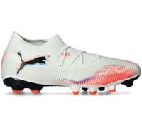 Puma - Bota de fútbol Future 8 Match FG/AG, Unisex, White-Black-Glowing Red, 7 UK