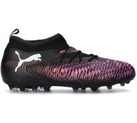 Puma - Bota de fútbol Future 8 Match MG Niño, Unisex, Black-White-Glowing Red, 1.5 UK