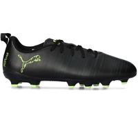 Puma - Bota de fútbol Future 8 Play FG/AG Niño, Unisex, Black-Fizzy Light-Green Terrain, 5.5 UK