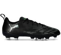 Puma - Bota de fútbol Future 8 Play FG/AG Niño, Unisex, Black-Silver-Fluo Green, 5 UK