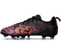 Puma - Bota de fútbol Future 8 Play FG/AG Niño, Unisex, Black-White-Glowing Red, 3.5 UK