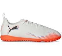Puma - Bota de fútbol Future 8 Play Turf Niño, Unisex, White-Black-Glowing Red, 5.5 UK