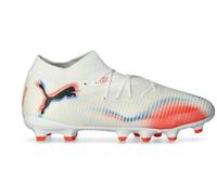 Puma - Bota de fútbol Future 8 Pro FG/AG Niño, Unisex, White-Black-Glowing Red, 5.5 UK