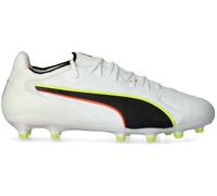 Puma - Bota de fútbol King 20 Ultimate FG/AG, Unisex, White-Glowing Red-Yellow Alert, 7 UK