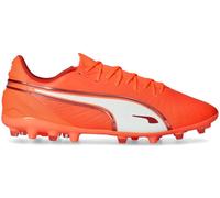 Puma - Bota de fútbol King Match MG, Unisex, Glowing Red-White-Red Fire, 8 UK