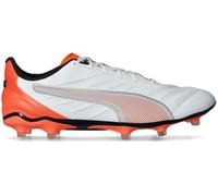 Puma - Bota de fútbol King Pro FG/AG, Unisex, White-Silver-Glowing Red, 8.5 UK