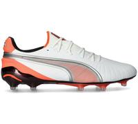 Puma - Bota de fútbol King Ultimate FG/AG, Unisex, White-Silver-Glowing Red-Black, 6 UK
