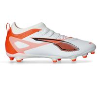 Puma - Bota de fútbol Ultra 5 Match FG/AG Niño, Unisex, White-White-Glowing Red, 4.5 UK