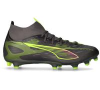 Puma - Bota de fútbol Ultra 5 Match+ FG/AG, Unisex, Matte Aged Silver-Yellow Alert-Puma Aged Silv, 8.5 UK