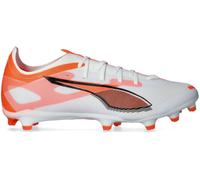 Puma - Bota de fútbol Ultra 5 Match FG/AG, Unisex, White-White-Glowing Red, 7.5 UK