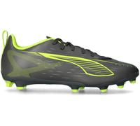 PUMA - Ultra 5 Play FG/AG JR, Zapatillas de fútbol Unisexo, Matte Aged Silver-Yellow Alert-PUMA Aged Silver,