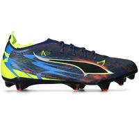 Puma - Bota de fútbol Ultra 6 Carbon Dare To FG, Unisex, Persian Blue-Puma Aged Silver- Black-Lime, 8 UK
